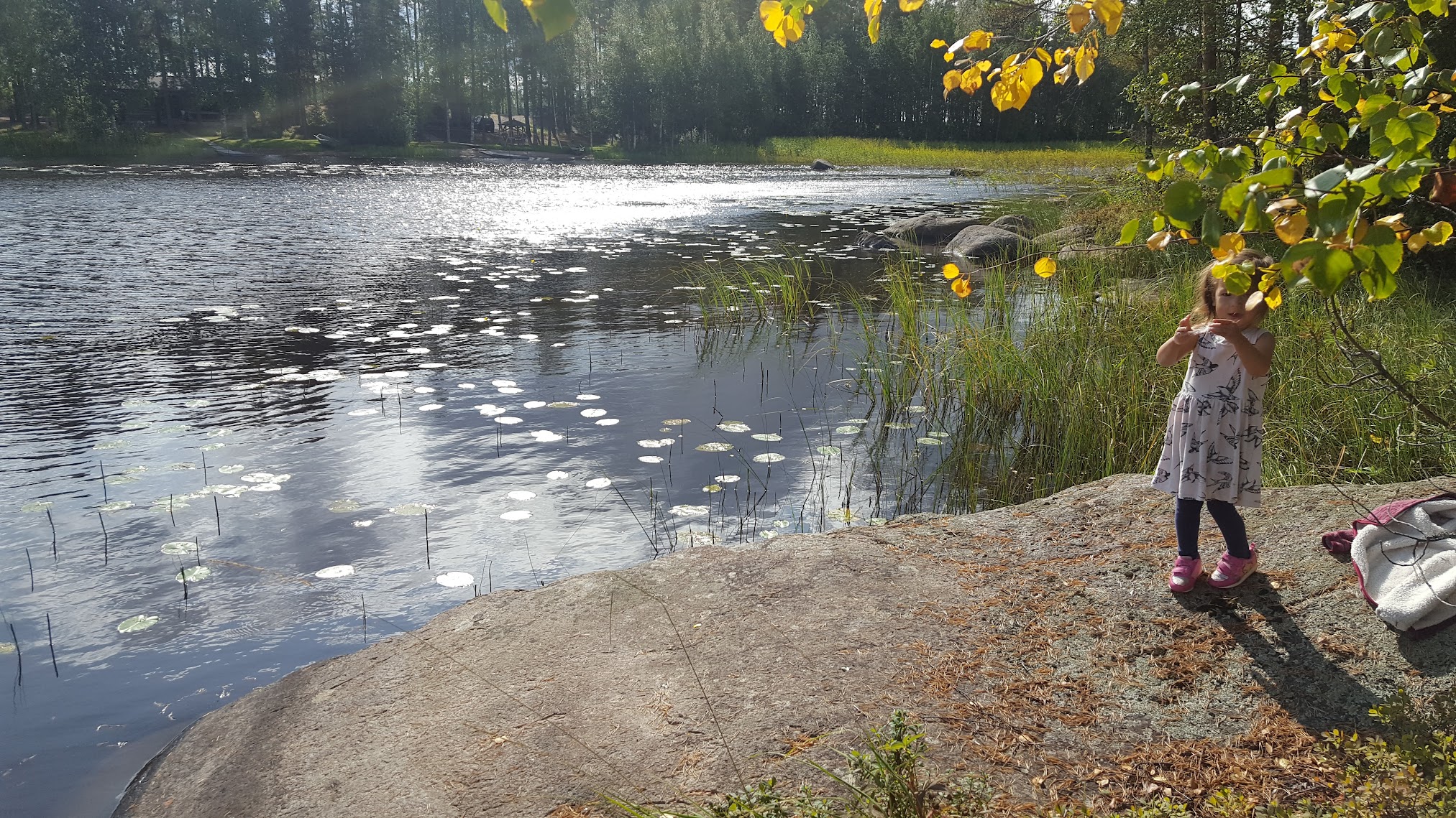 Paulus's children spending time in nature